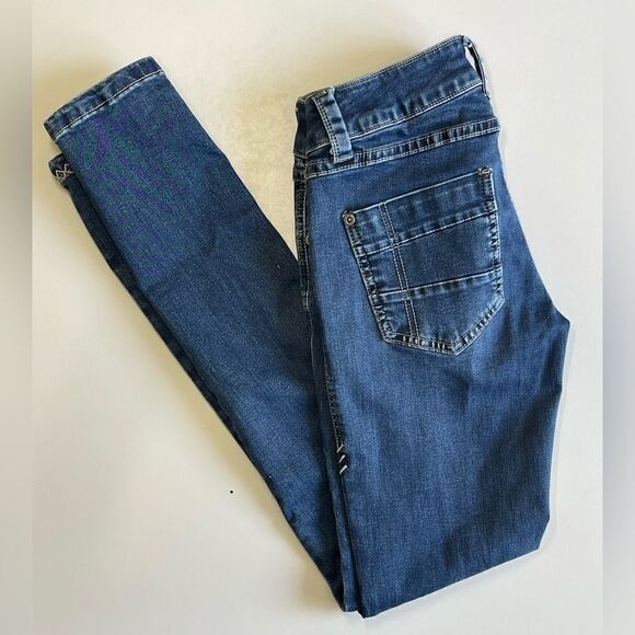 COPY - Ladies Ruberband skinny stretch jeans. - Picture 4 of 8